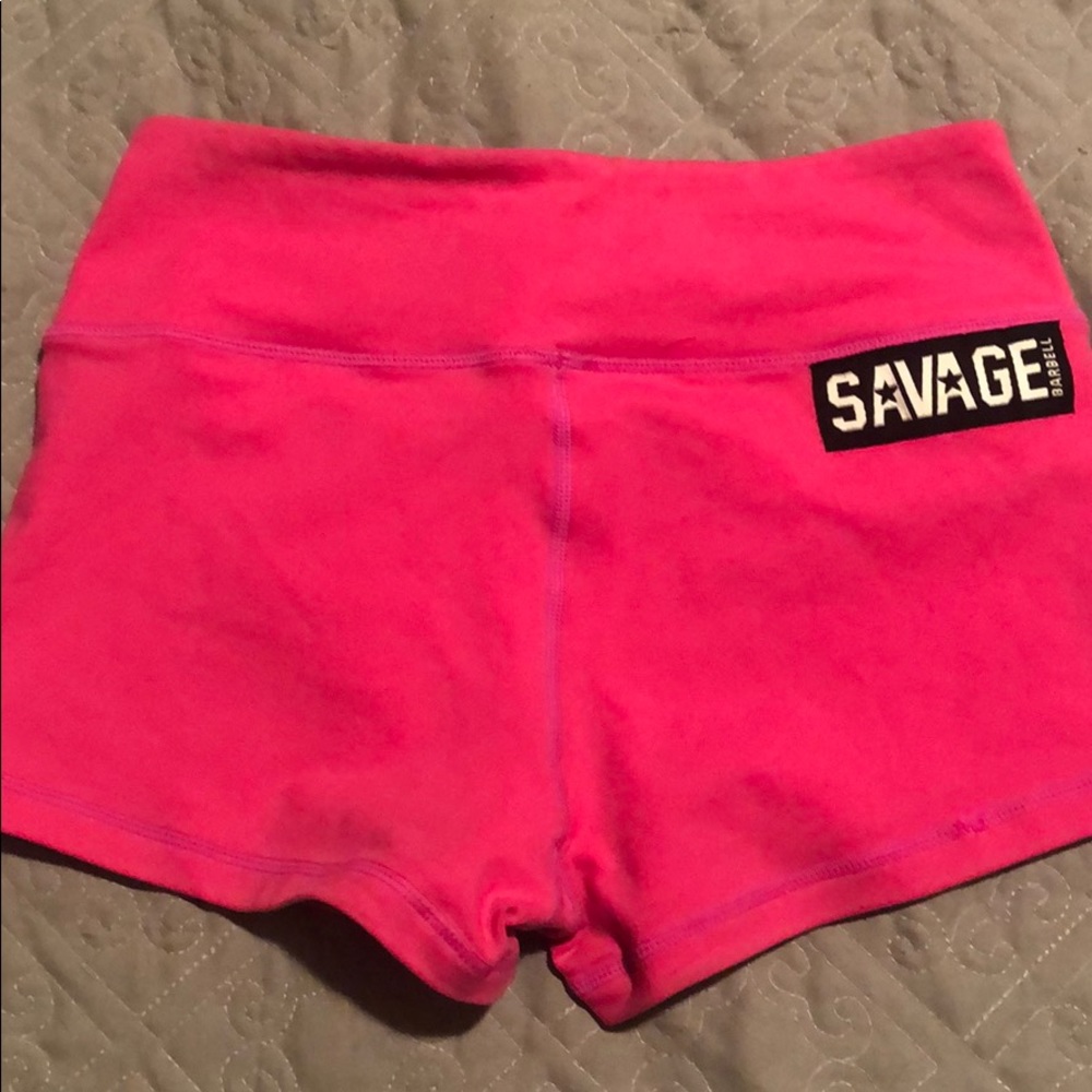 Savage barbell lifting shorts